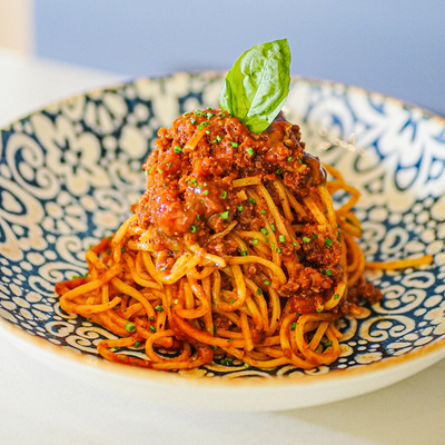 Bolognese Pasta of Al Lado Restaurant at Hotel EME Catedral Mercer