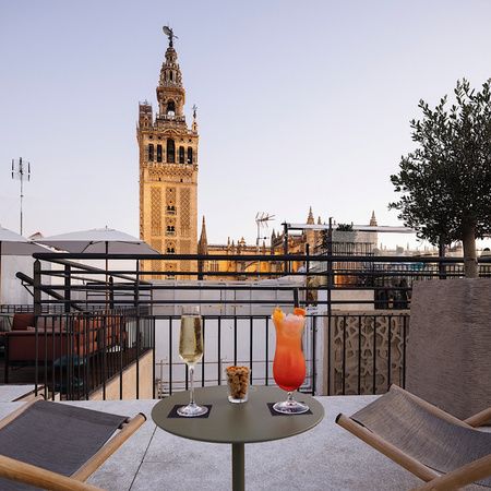 Views from the solarium of EME Catedral Mercer Hotel