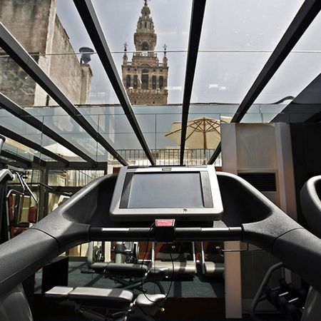 Fitness room at the EME Catedral Mercer Hotel